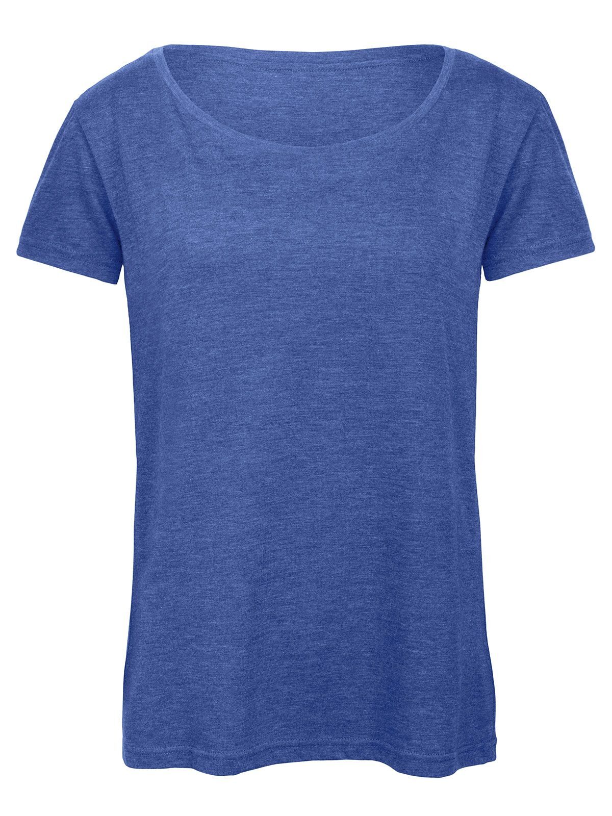 Camiseta Triblend para mujer - HR612 - Azul real jaspeado