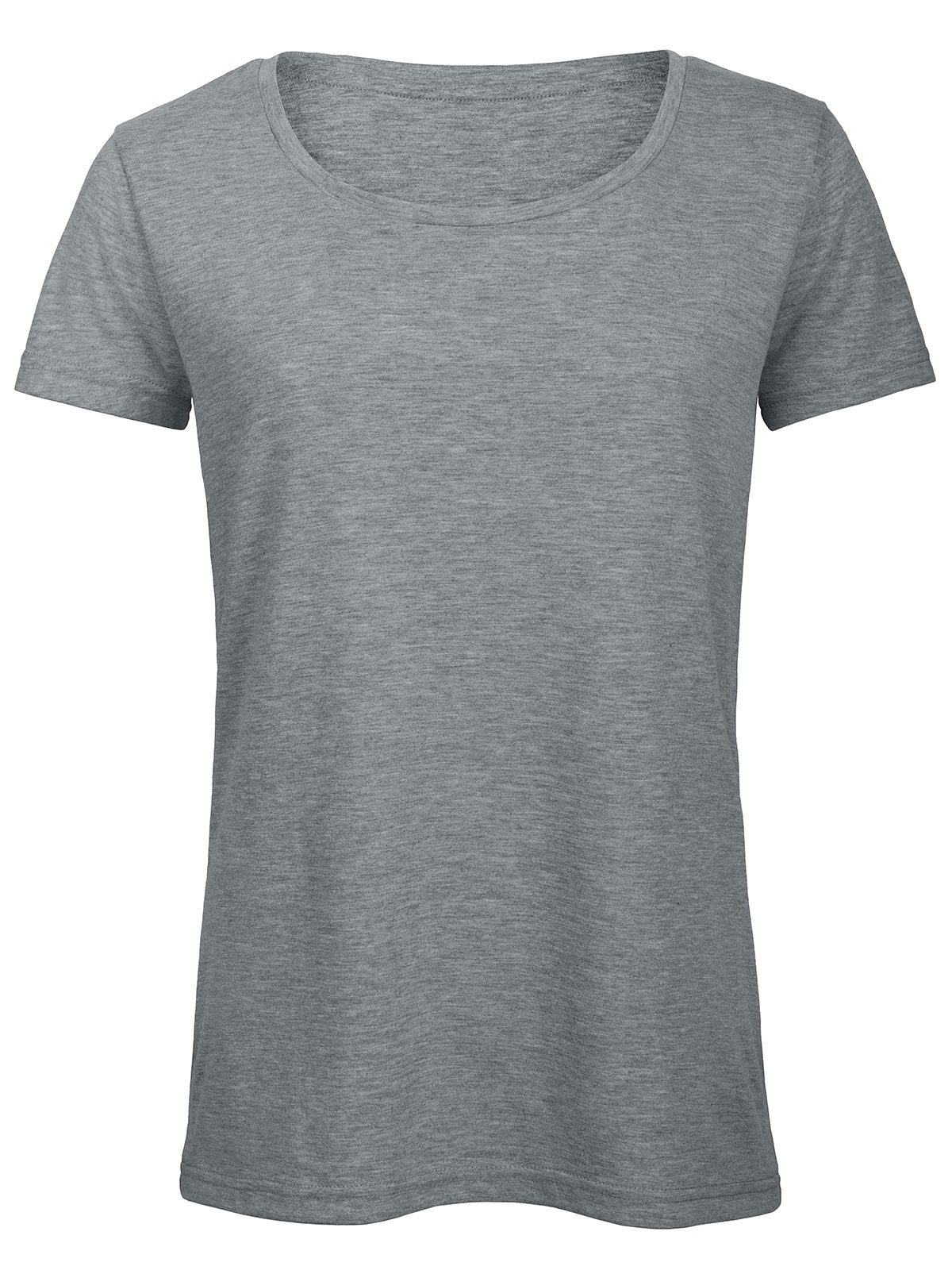 Camiseta Triblend para mujer - HL613 - Gris claro jaspeado
