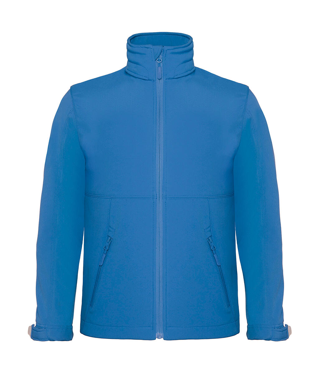 Chaqueta softshell con capucha para niños - Azul celeste