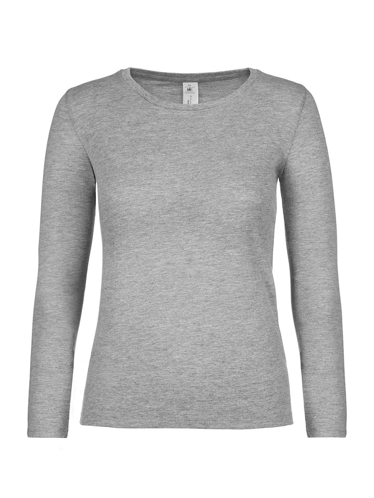 Camiseta de mujer de manga larga #E150 - SG620 - Gris deportivo