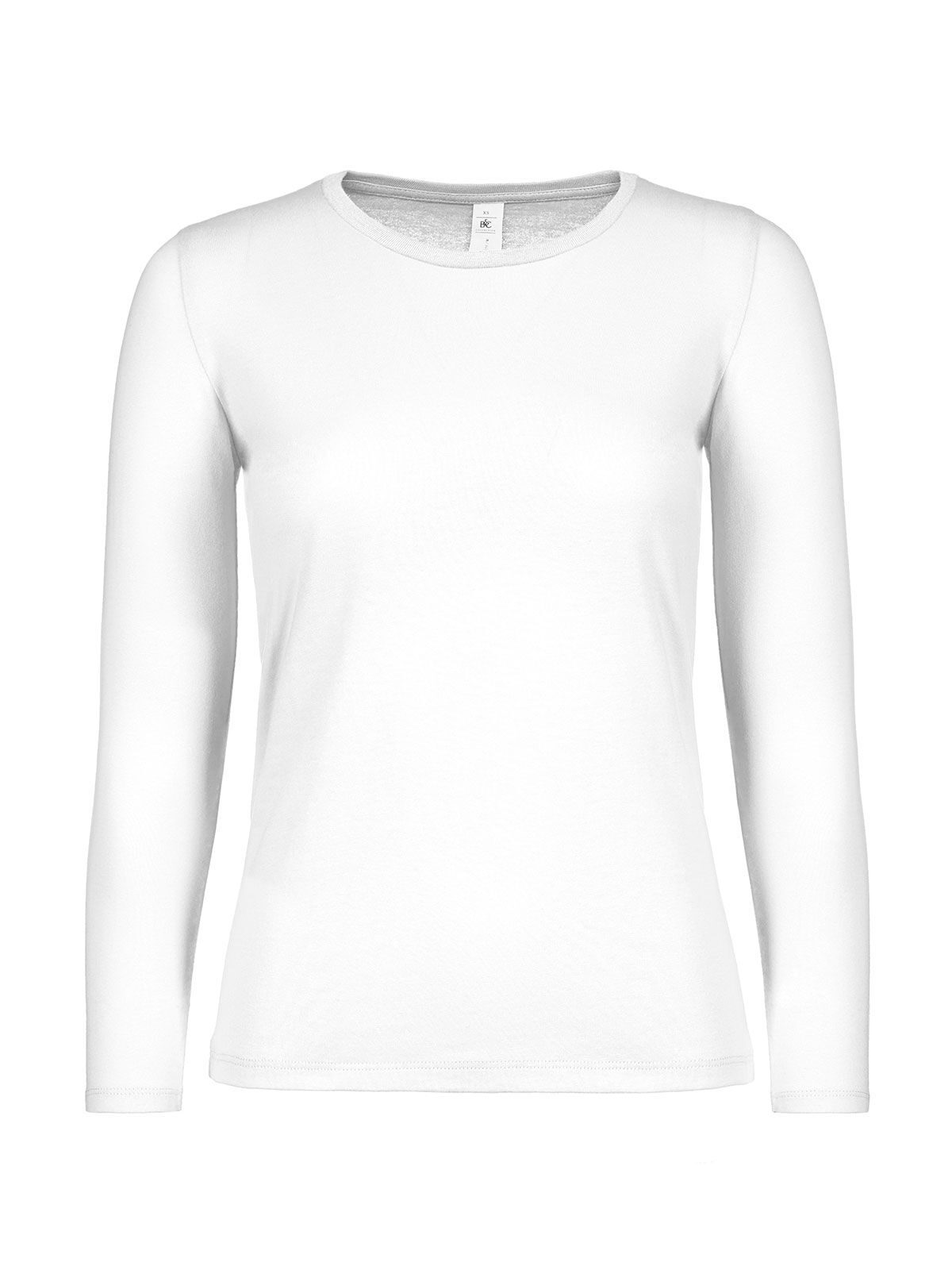 Camiseta de mujer de manga larga #E150 - 001 - Blanco