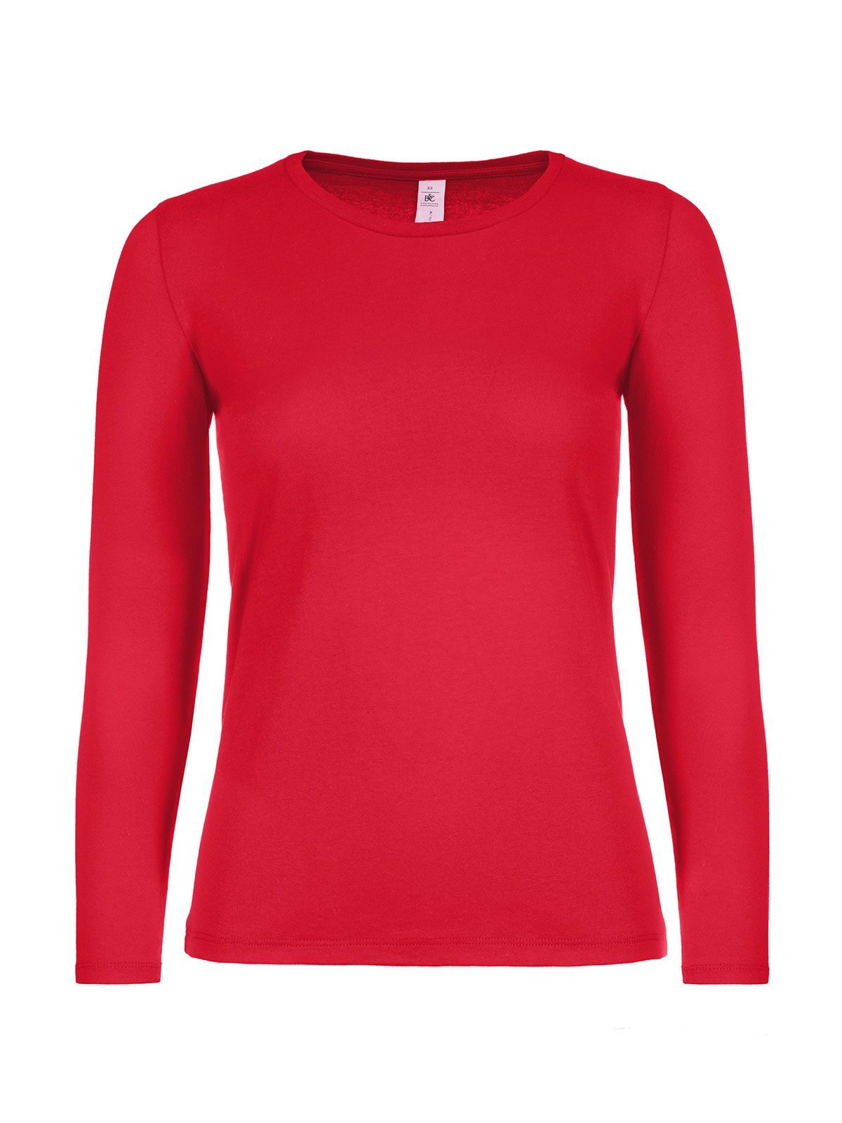 Camiseta de mujer de manga larga #E150 - 004 - Rojo
