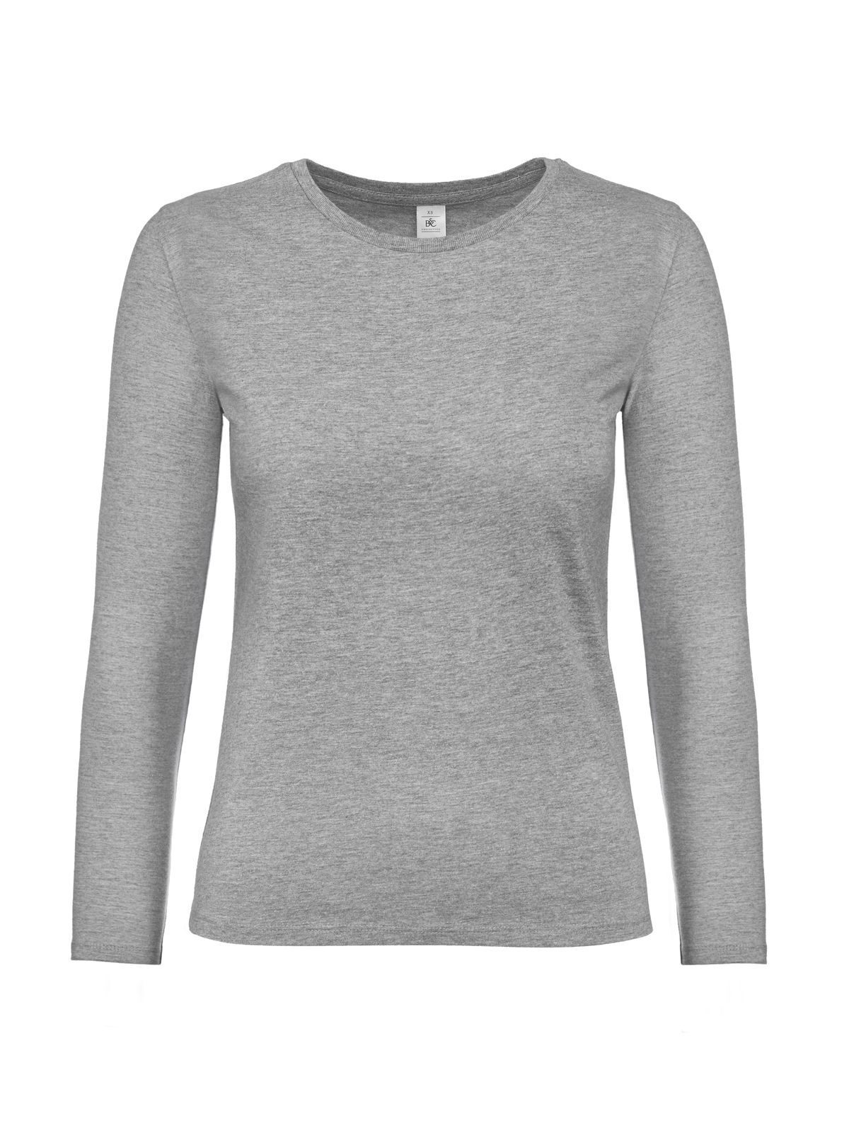 Camiseta de mujer de manga larga #E190 - SG620 - Gris deportivo