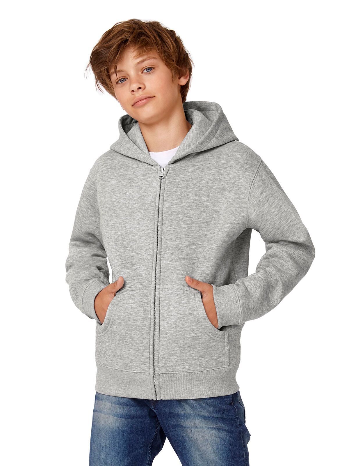 Sudadera con capucha y cremallera completa para niños
