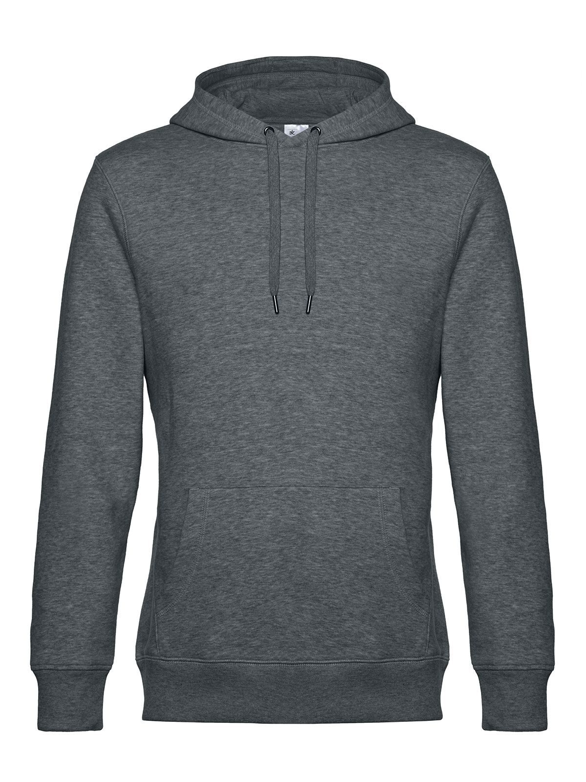 Sudadera con capucha KING_° - HM623 - Gris medio jaspeado