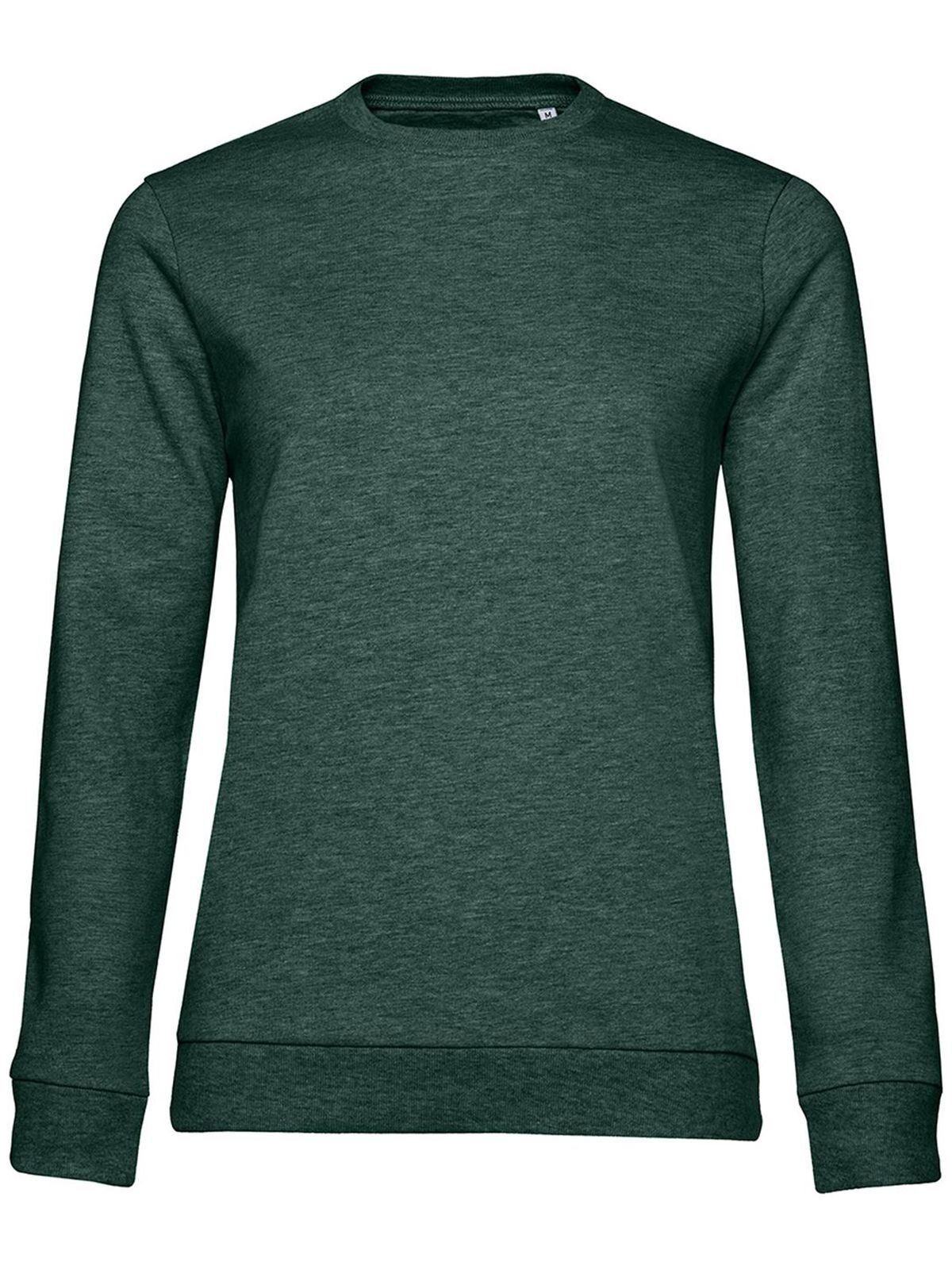 Sudadera de mujer #Set In - HD618 - Verde oscuro jaspeado