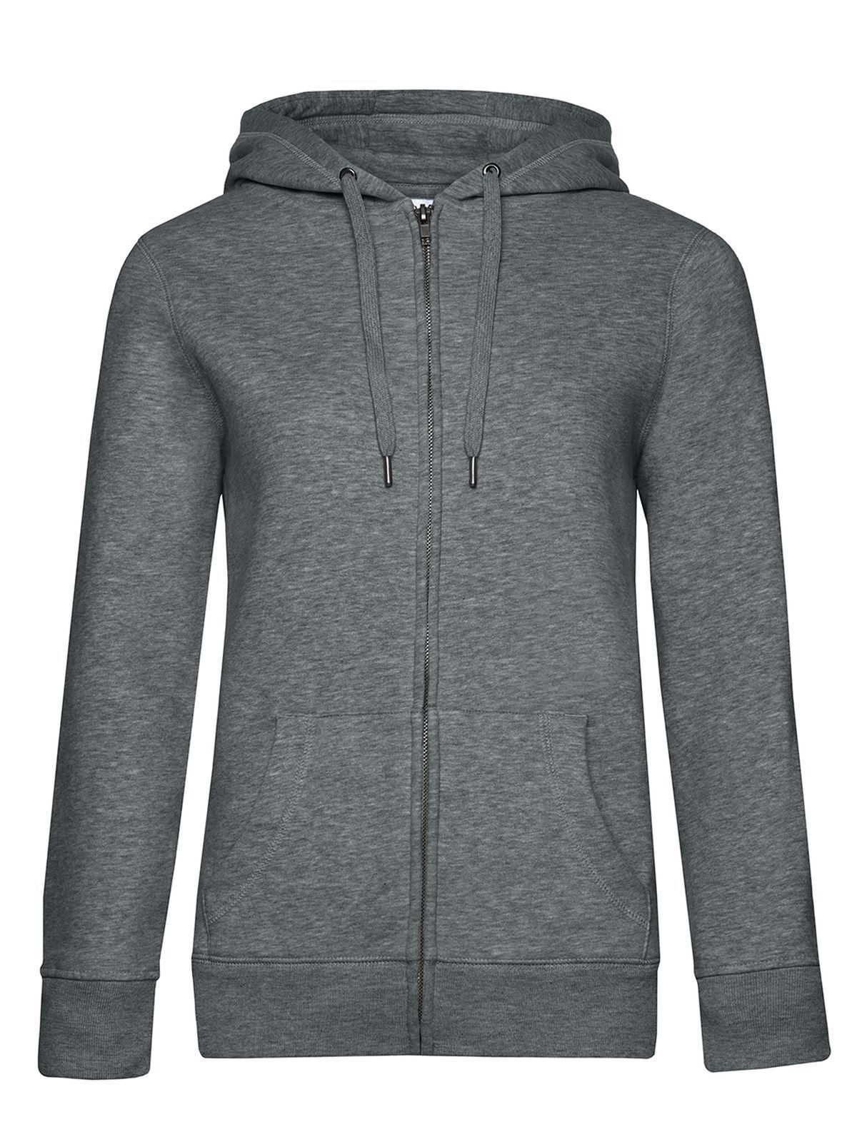 Chaqueta con capucha y cremallera QUEEN_° - HM623 - Gris medio jaspeado