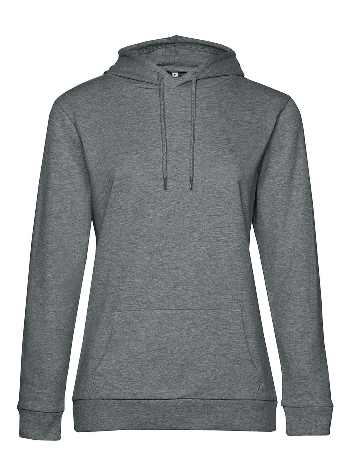 Sudadera con capucha para mujer - HM623 - Gris medio jaspeado