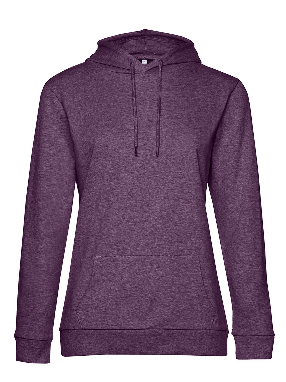 Sudadera con capucha para mujer - HP616 - Morado jaspeado