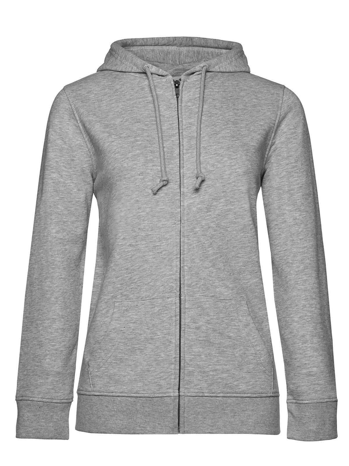 Chaqueta con capucha y cremallera Inspire /Mujer_° - 610 - Gris jaspeado