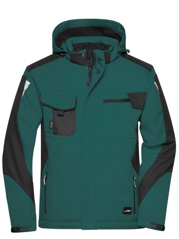 Chaqueta softshell Craftsmen - DGRBL - VERDE OSCURO-NEGRO