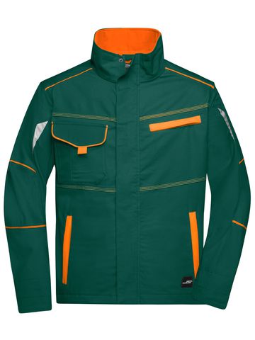 Chaqueta de trabajo - DGROR - VERDE OSCURO-NARANJA