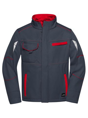 Chaqueta softshell de trabajo - Nivel 2 - CBRD - ROJO CARBONO