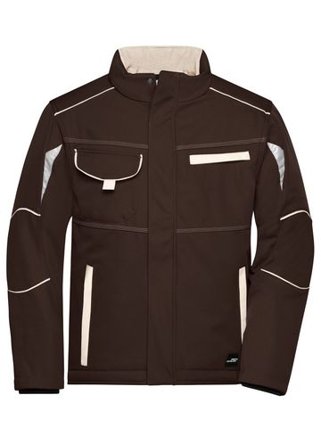Chaqueta acolchada softshell para trabajo - Nivel 2 - BRSTO - PIEDRA MARRÓN
