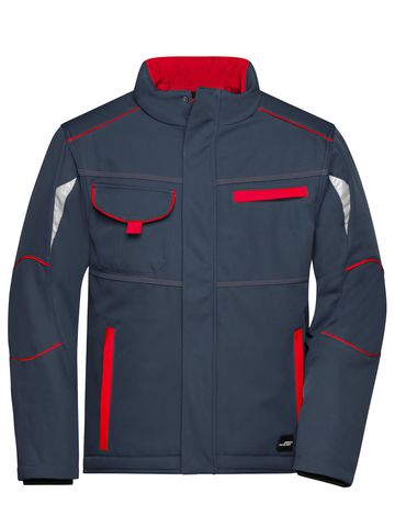 Chaqueta acolchada softshell para trabajo - Nivel 2 - CBRD - ROJO CARBONO