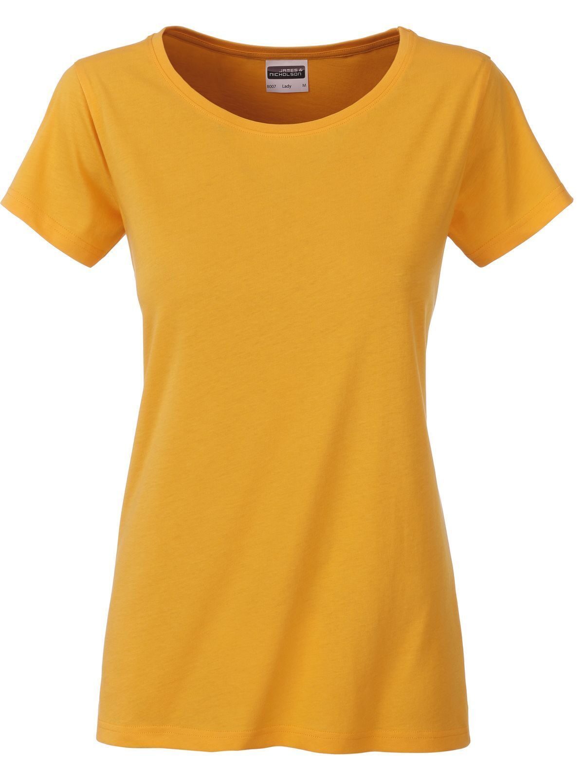 Camiseta básica para mujer - GOYE - Amarillo Dorado