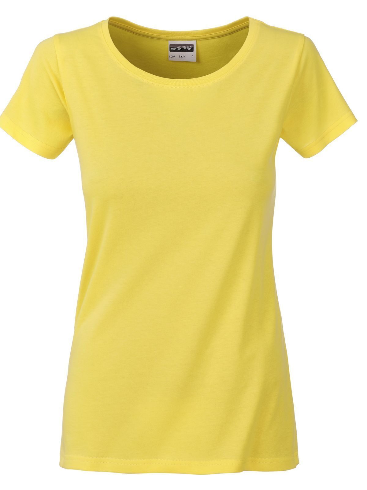 Camiseta básica para mujer - YE - Amarillo