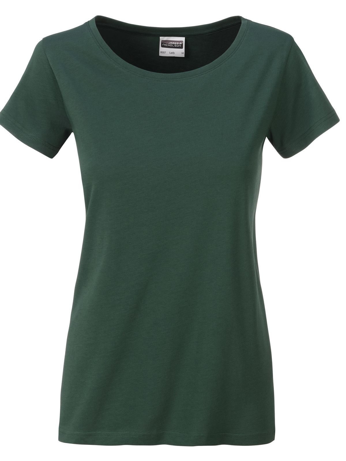 Camiseta básica para mujer - DGR - Verde Oscuro