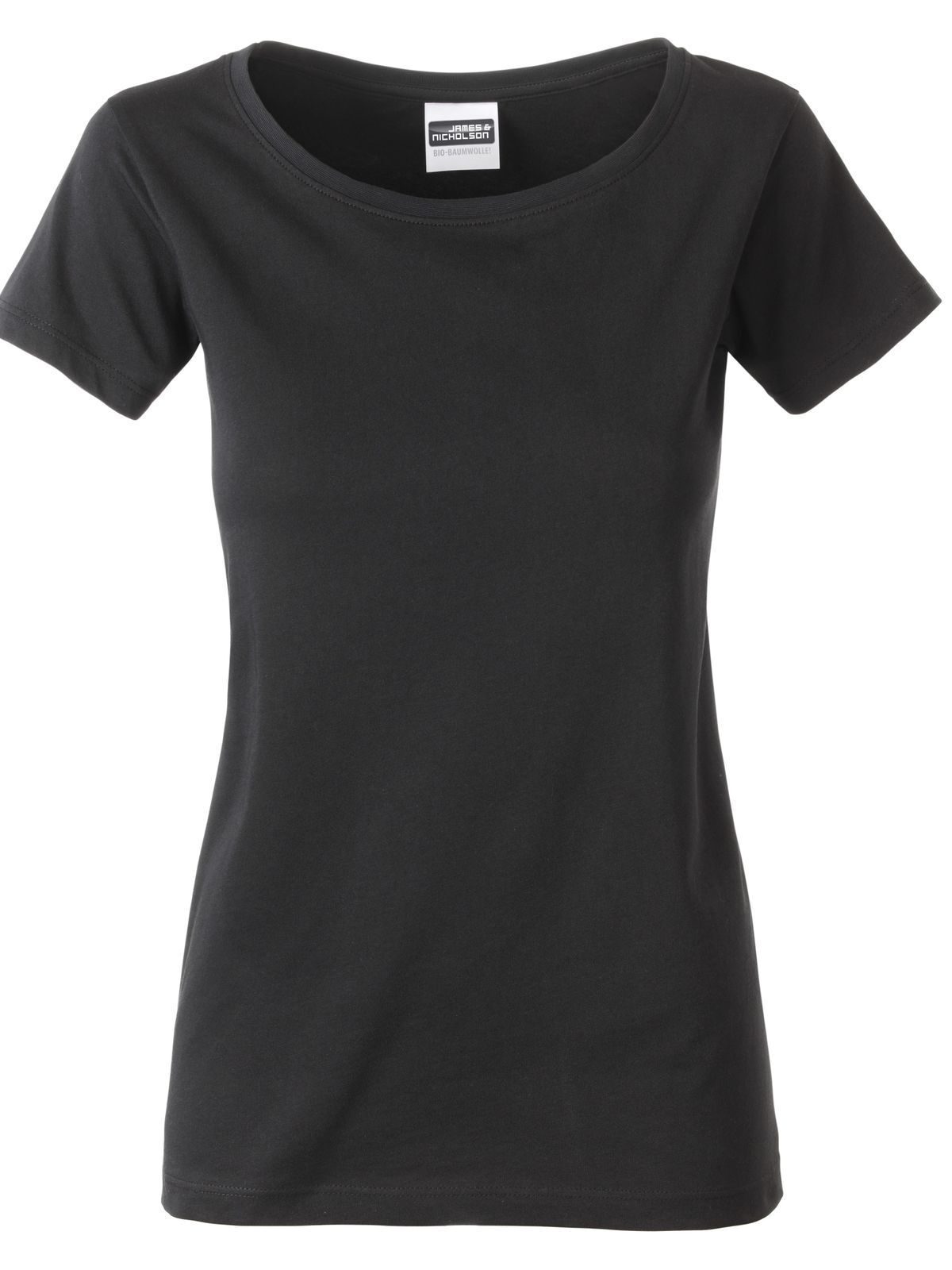 Camiseta básica para mujer - BL - Negro