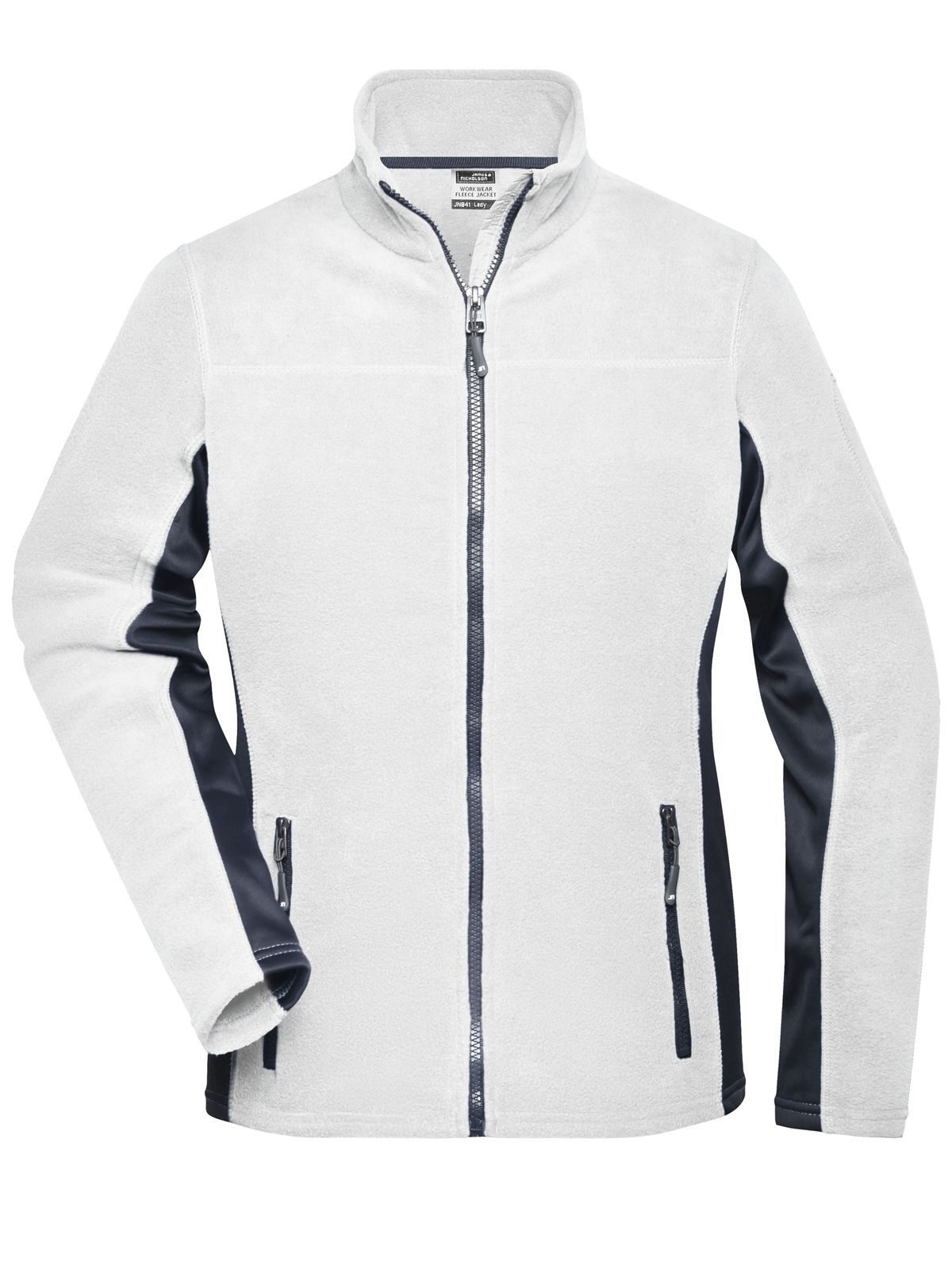 Chaqueta polar de trabajo para mujer STRONG - WHCB - Blanco-Carbono