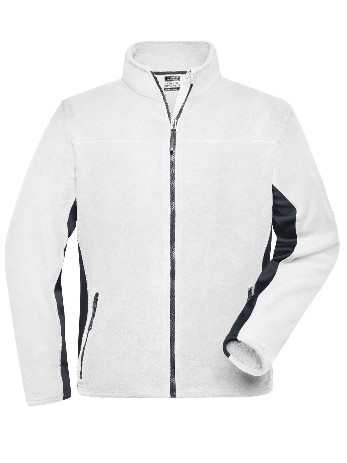 Chaqueta polar de trabajo para hombre STRONG - WHCB - Blanco-Carbono