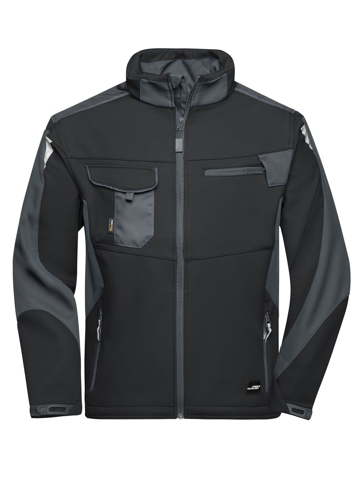 Chaqueta softshell de trabajo -RESISTENTE- - BLCB - NEGRO-CARBONO