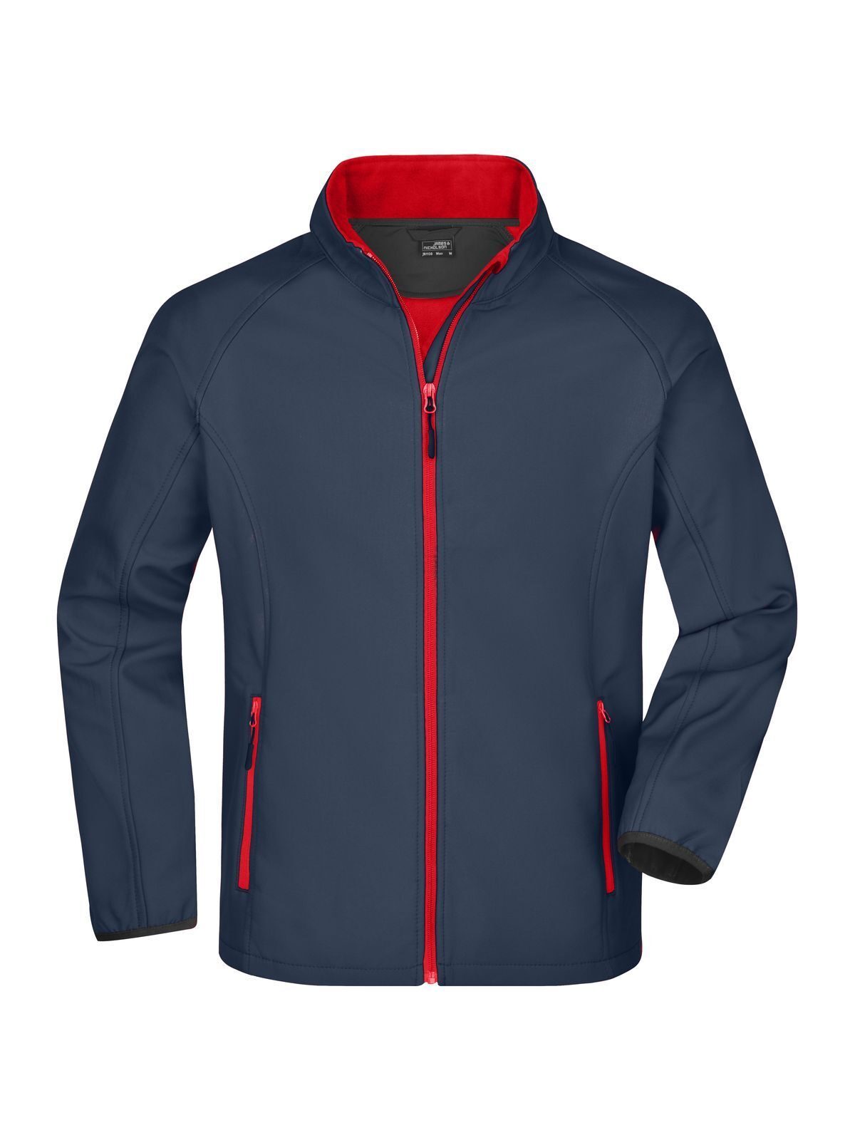 Chaqueta softshell promocional para hombre - IGRED - Rojo Gris Hierro