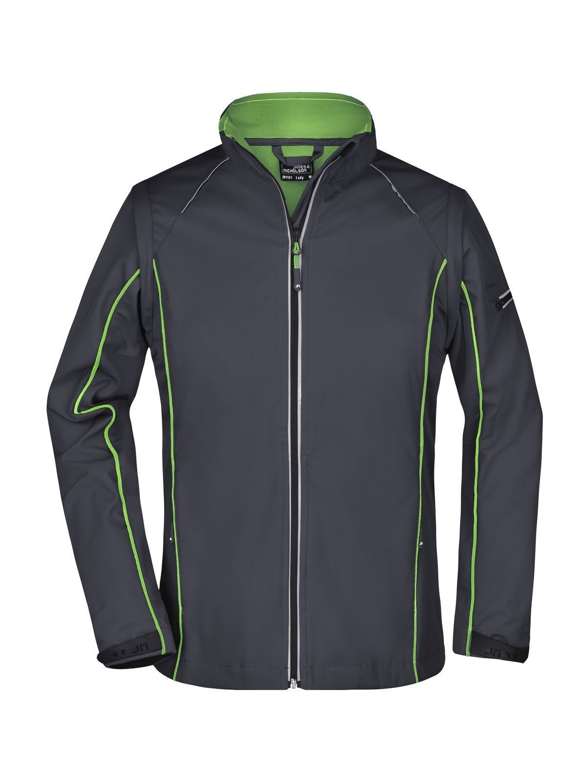 Chaqueta softshell desmontable para mujer - IGRG - Gris Hierro - Verde