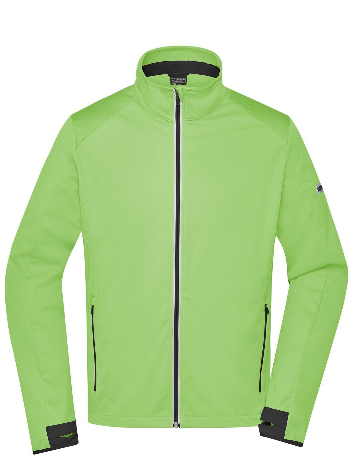 Chaqueta softshell deportiva para hombre - BGRBL - Verde brillante - Negro