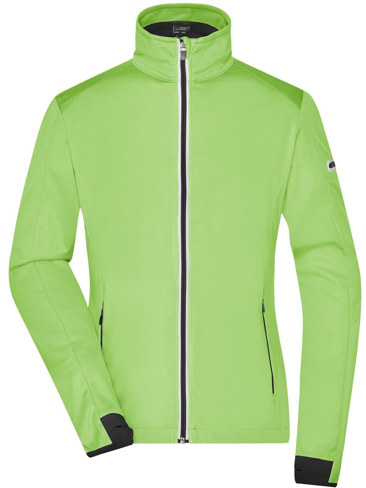 Chaqueta softshell deportiva para mujer - BGRBL - Verde brillante - Negro