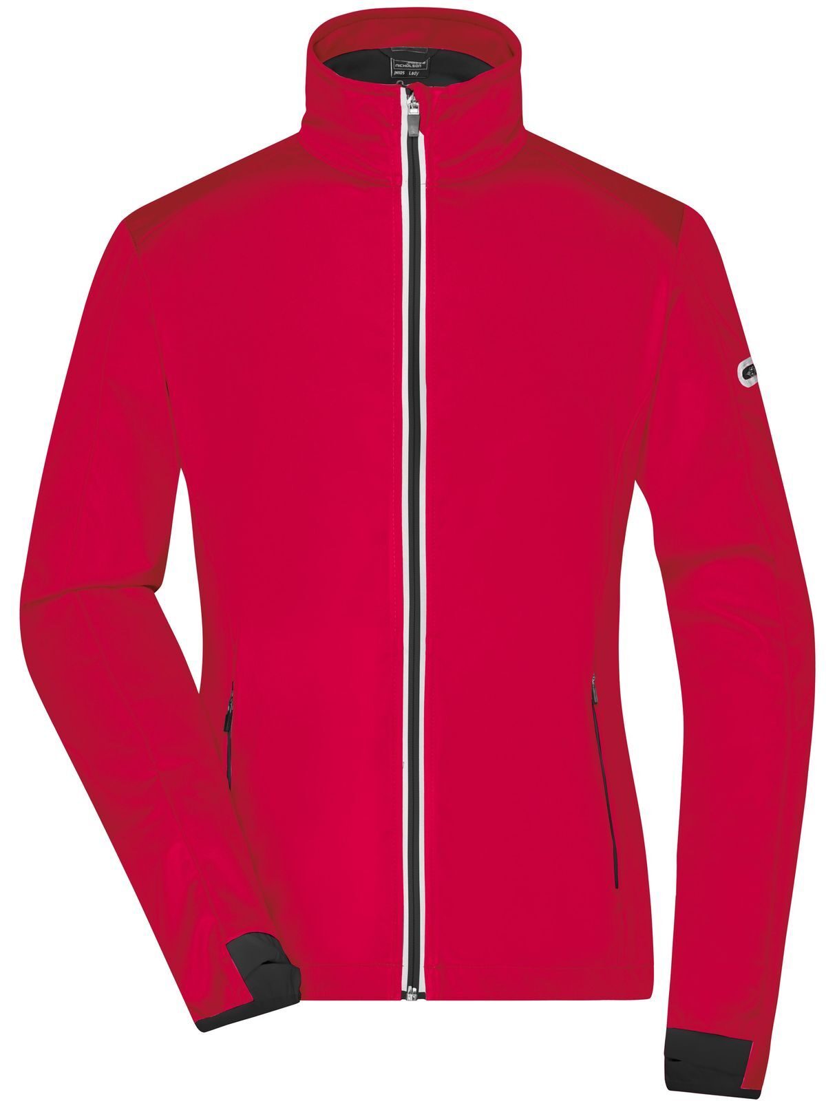 Chaqueta softshell deportiva para mujer - LRDBL - Rojo Claro-Negro