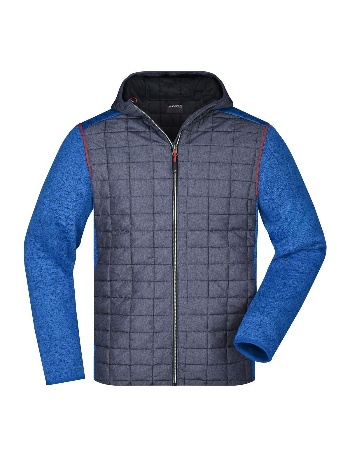 Chaqueta híbrida de punto para hombre - RMANM - melange - antracita - melana