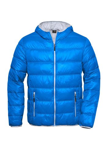 Chaqueta de plumas para hombre - AZUL - Plata