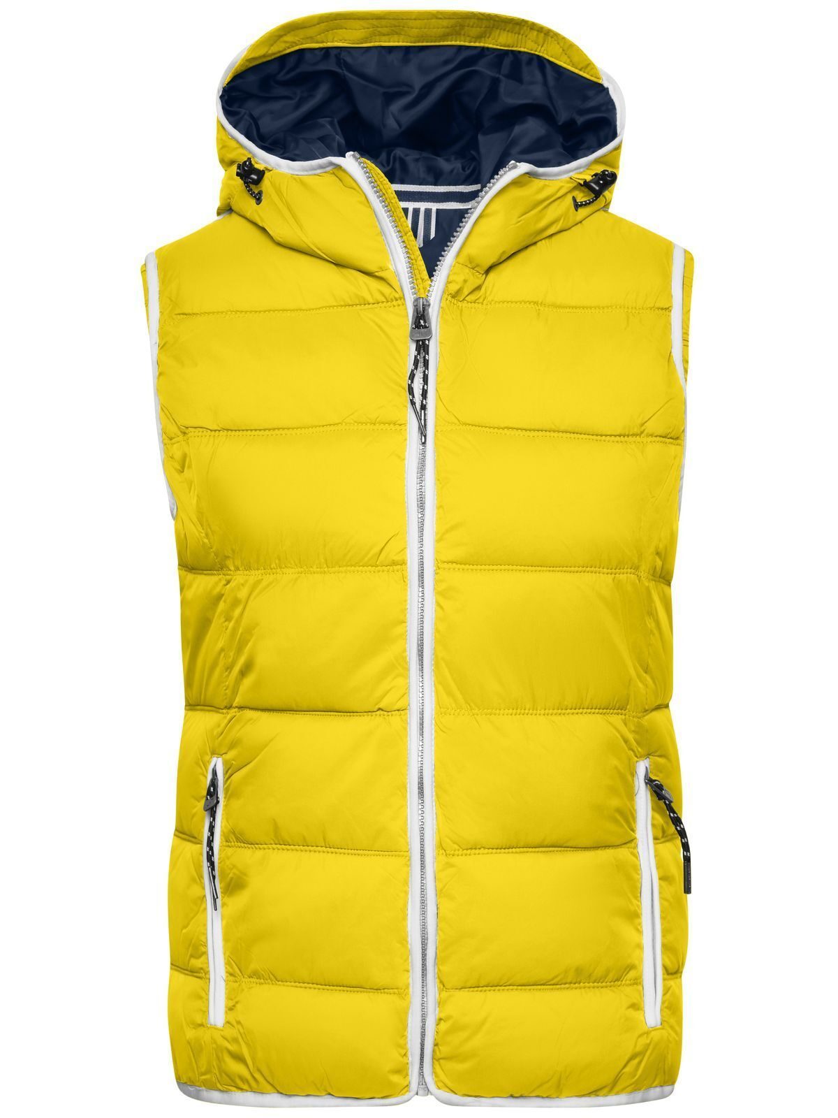 Chaleco marítimo para mujer - SUYEWH - Amarillo sol blanco