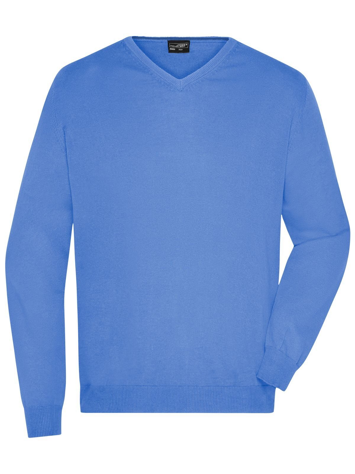 Jersey de cuello en V para hombre - GLBLU - azul glaciar