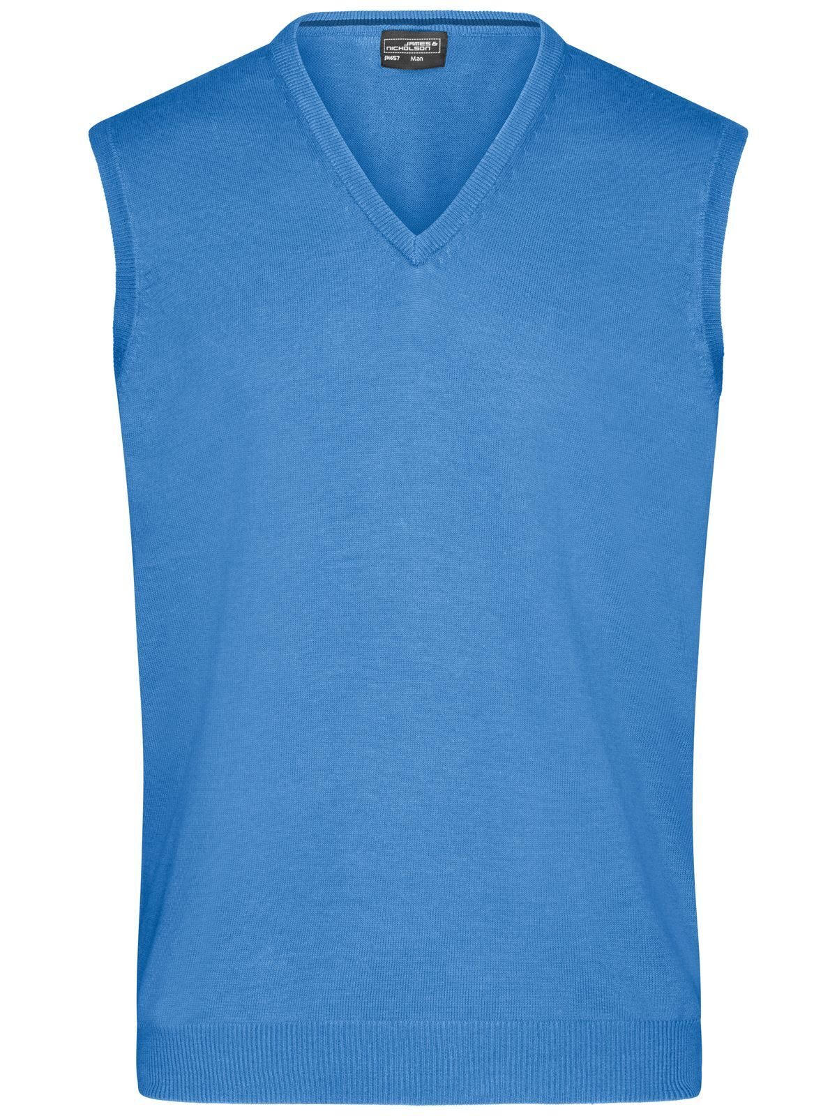 Jersey de cuello en V para hombre - GLBLU - azul glaciar
