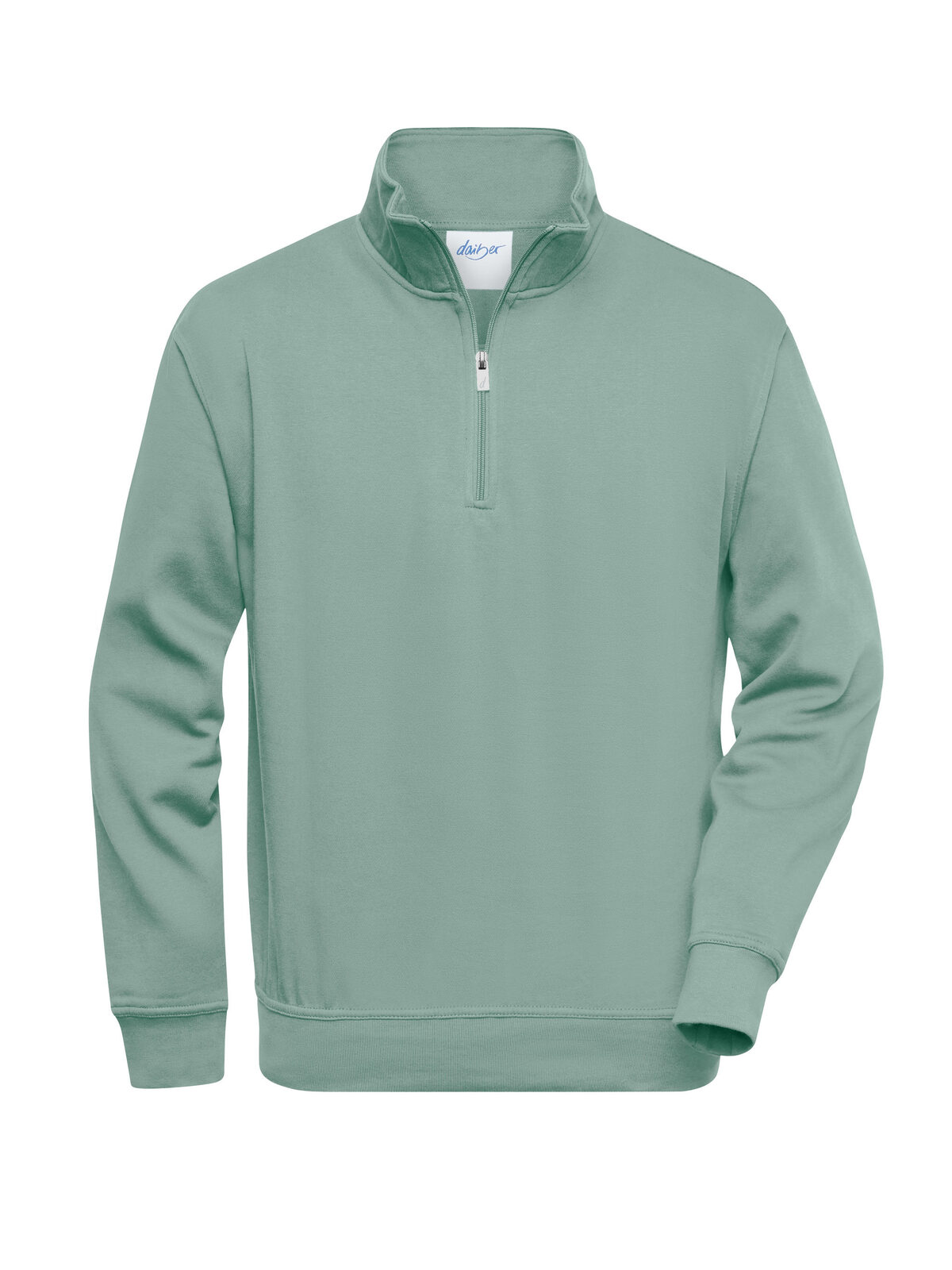 Sudadera de trabajo con media cremallera - Verde brumoso