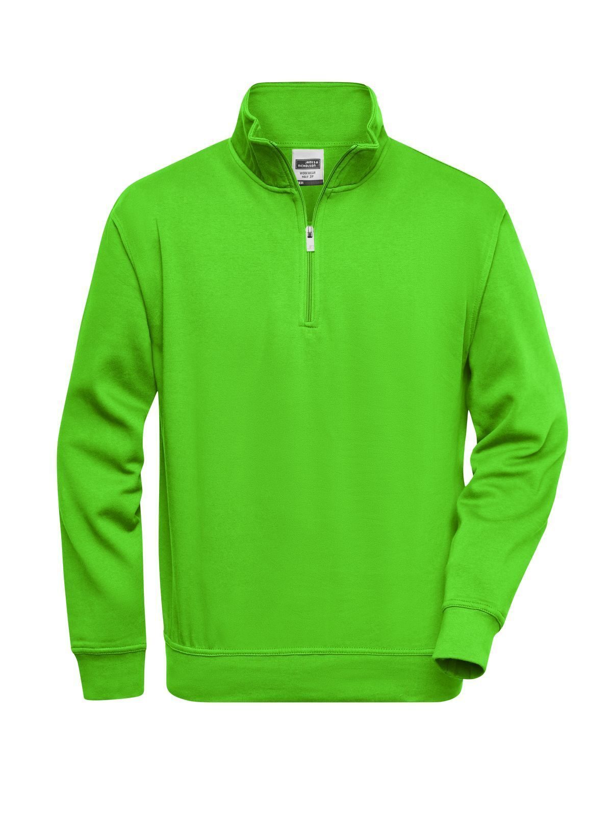 Sudadera de trabajo con media cremallera - LIM - Verde Lima