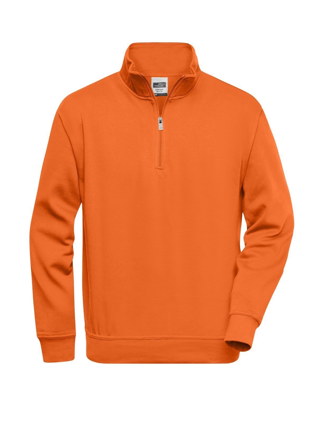 Sudadera de trabajo con media cremallera - O - Naranja
