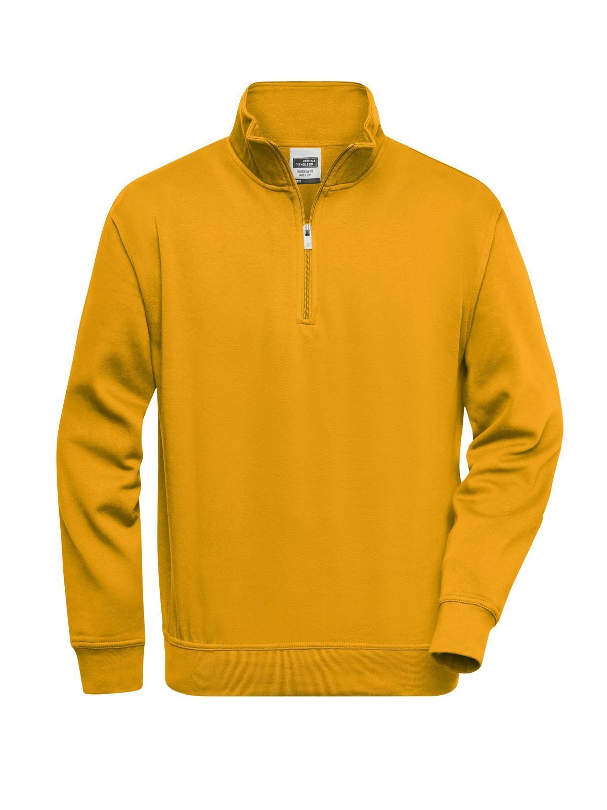 Sudadera de trabajo con media cremallera - Amarillo dorado