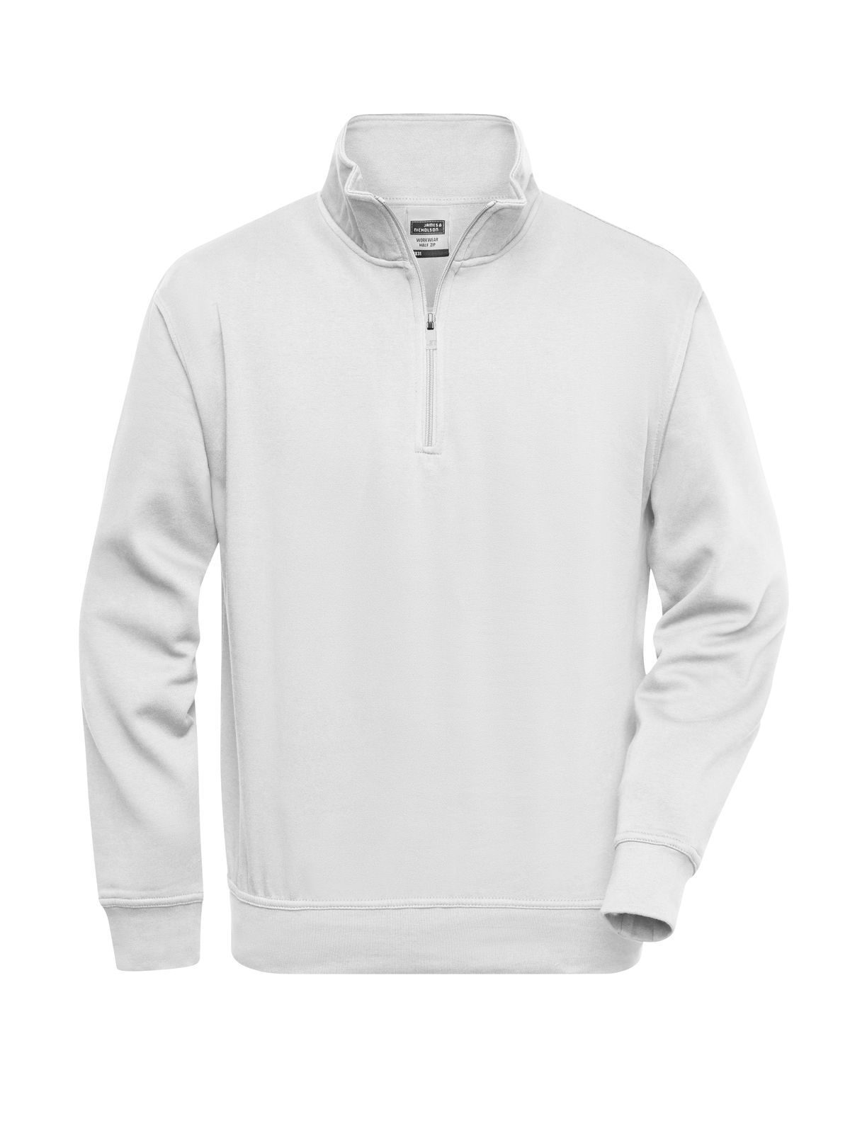 Sudadera de trabajo con media cremallera - WH - Blanco