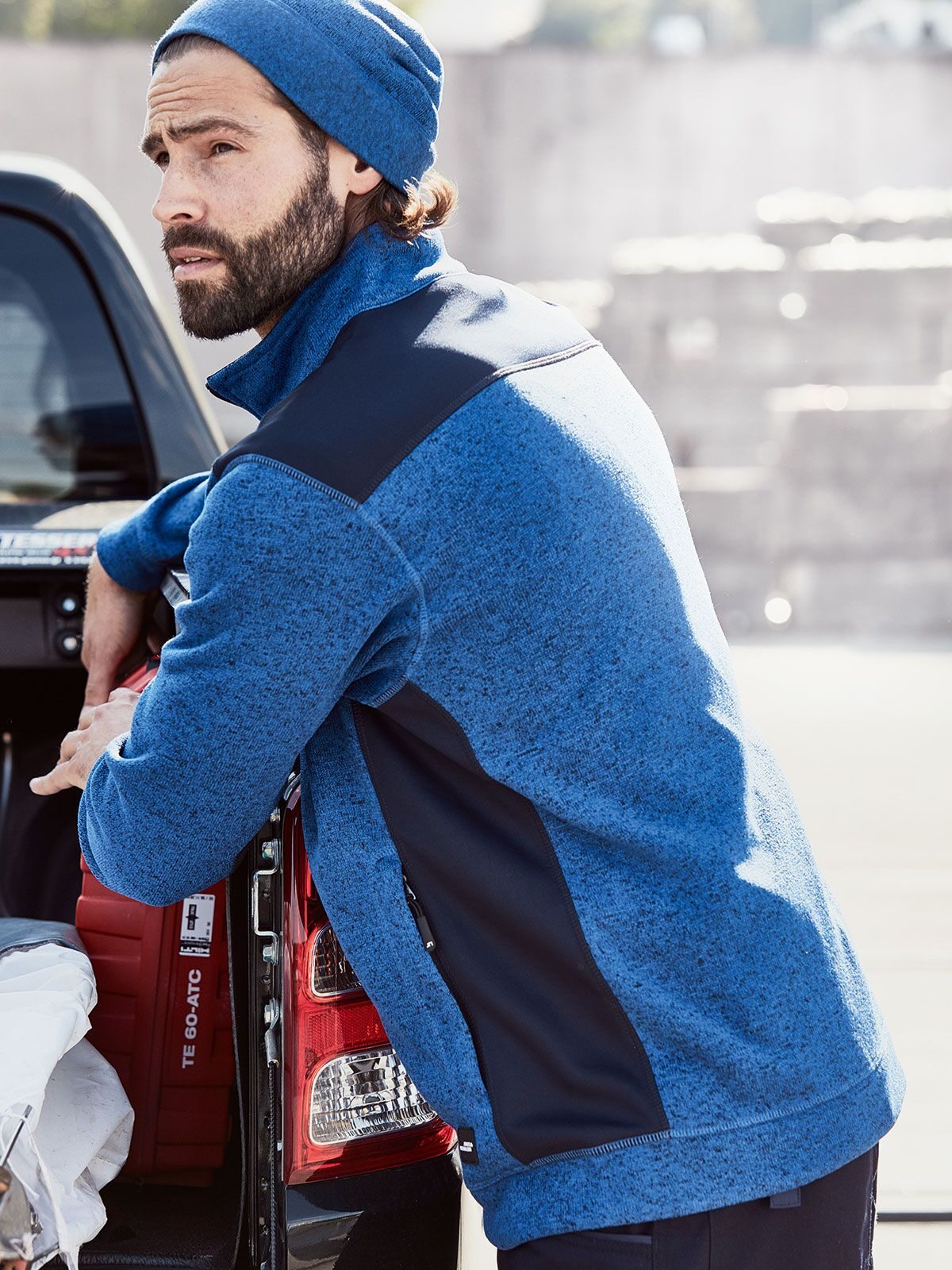 Chaqueta de forro polar de punto para hombre -RESISTENTE-