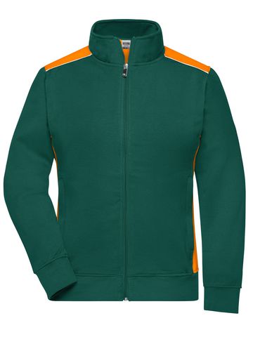 Chaqueta deportiva de trabajo para mujer - Nivel 2 - DGROR - Verde Oscuro-Naranja