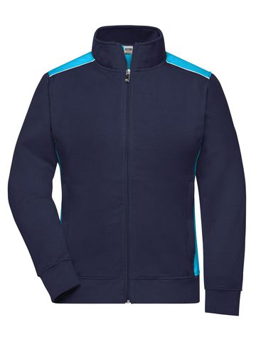 Chaqueta deportiva de trabajo para mujer - Nivel 2 - NYTU - Azul Marino-Turquesa