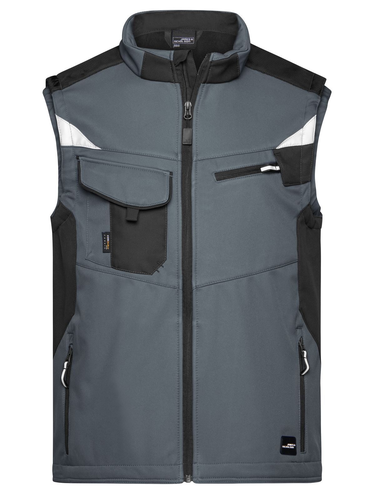 Chaleco softshell de trabajo -RESISTENTE- - CBBL - Negro De Carbono