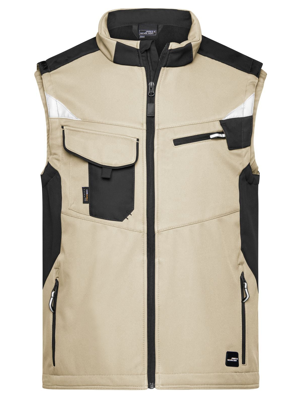 Chaleco softshell de trabajo -RESISTENTE- - STBL - Negro Piedra