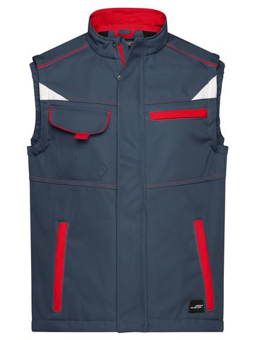 Chaleco softshell de trabajo - Nivel 2 - CBRD - Rojo Carbono