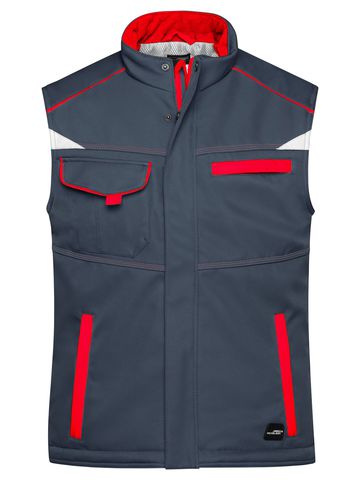 Chaleco acolchado softshell para trabajo - Nivel 2 - CBRD - Rojo Carbono
