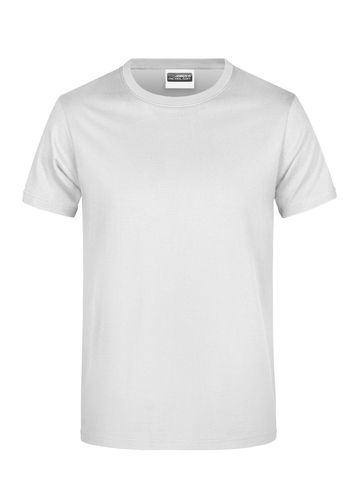 Hombre T Básico 180 - WH - Blanco