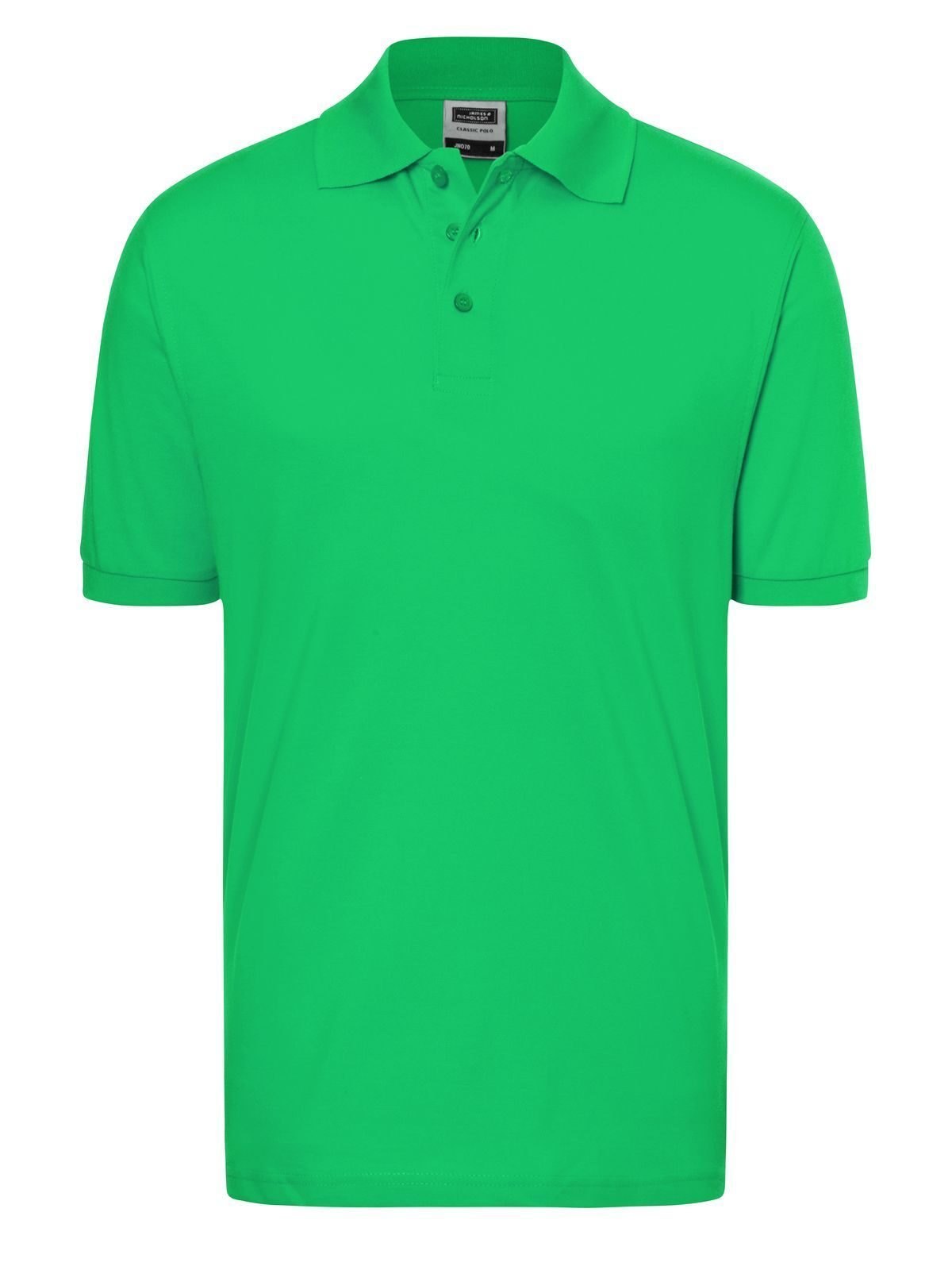 Polo clásico - FENY - Verde helecho - Azul marino